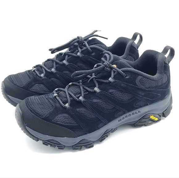Merrell Moab Hiking Rugged Shoe Black Night Low Top Size 10